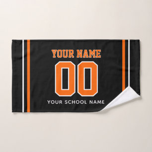 Volleyball Custom Name & Jersey Number, Team Gift Hand Towel