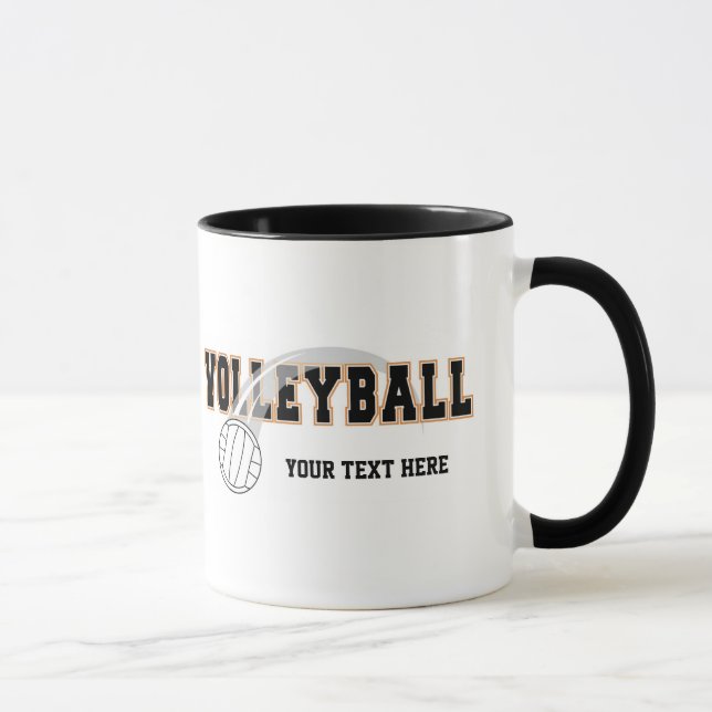 Volleyball (customisable) mug (Right)