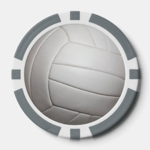 Volleyball customisable poker chips