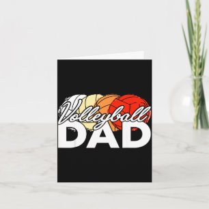 Volleyball dad daddy cool father's day men retro card