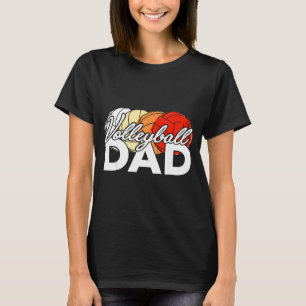 Volleyball dad daddy cool father's day men retro T-Shirt