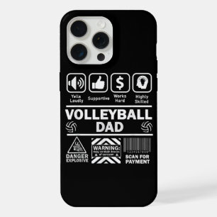 Volleyball Dad Funny Contents of Sports Father iPhone 15 Pro Max Case