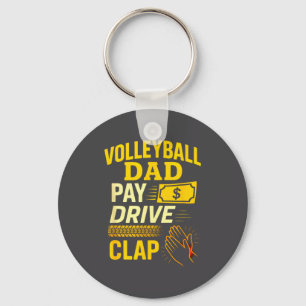 Volleyball Dad - Funny Proud Father Player  Key Ring