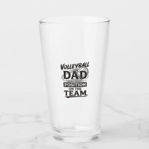 Volleyball Dad Funny Vintage Team Position Shirt_1 Glass