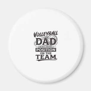 Volleyball Dad Funny Vintage Team Position Shirt_1 Magnet