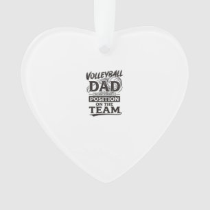 Volleyball Dad Funny Vintage Team Position Shirt_1 Ornament