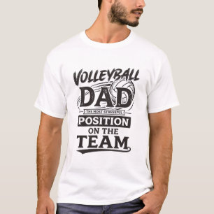 Volleyball Dad Funny Vintage Team Position Shirt_1 T-Shirt
