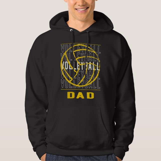 Volleyball Dad  Hoodie (Front)