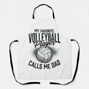 Volleyball Dad My Favorite Player Calls Me Dad Des Apron