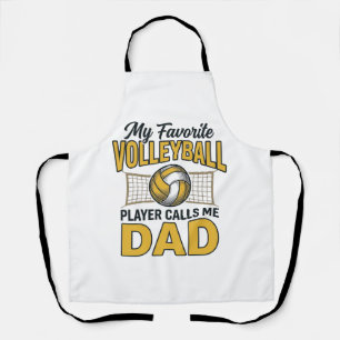 Volleyball Dad My Favorite Player Calls Me Dad Des Apron