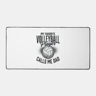Volleyball Dad My Favourite Player Calls Me Dad De Desk Mat