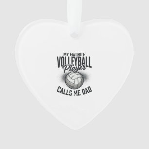 Volleyball Dad My Favourite Player Calls Me Dad De Ornament