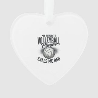 Volleyball Dad My Favourite Player Calls Me Dad De Ornament