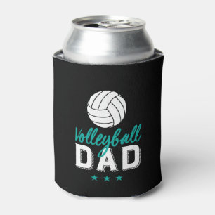 Volleyball Dad Proud Father of Sports Player Son Can Cooler
