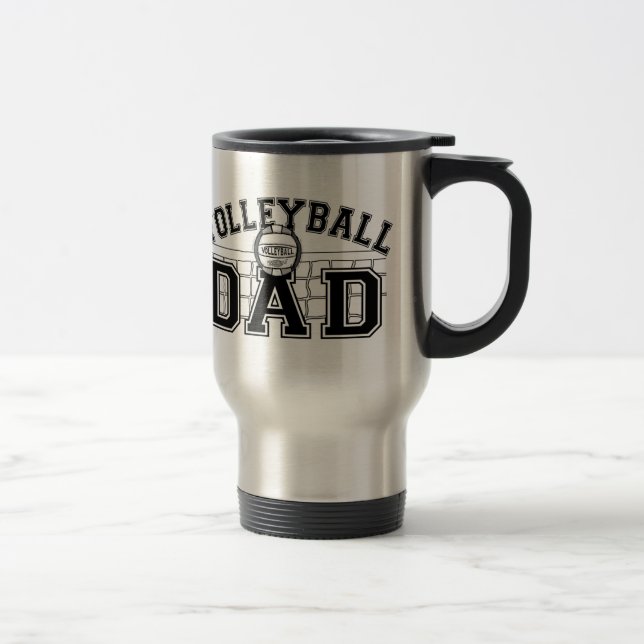 Volleyball Dad Travel Mug (Right)