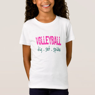 Volleyball Dig Set Spike Unisex Kids Tee