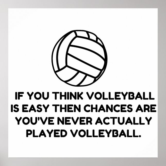 VOLLEYBALL EASY POSTER (Front)