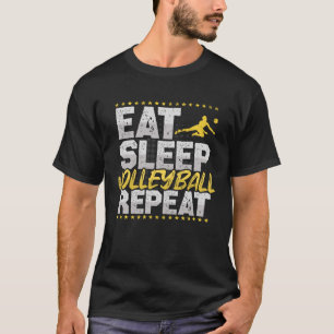 Volleyball Eat Sleep Repeat Hobby Beach Volleyball T-Shirt