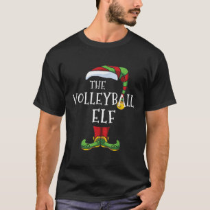 Volleyball Elf Family Matching Christmas Group T-Shirt