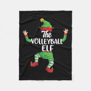 Volleyball Elf Family Matching Christmas Pyjamas P Fleece Blanket