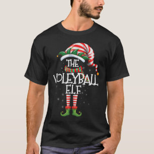 Volleyball Elf Matching Family Group Christmas Par T-Shirt