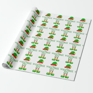 Volleyball Elf Wrapping Paper