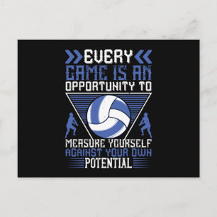 Volleyball -Every Game Is An Opportunity Postcard