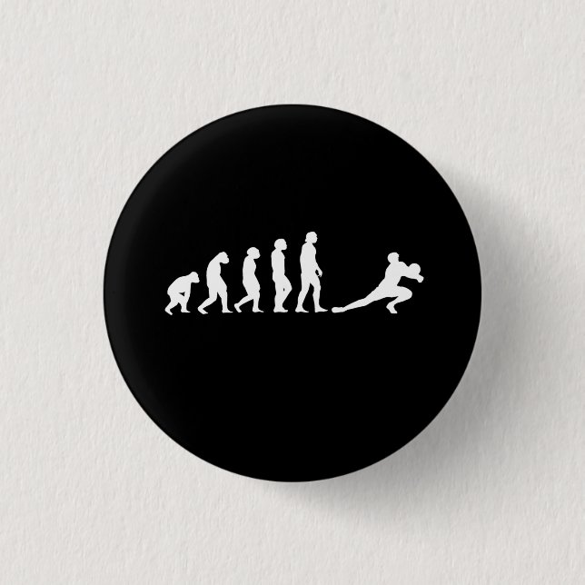 Volleyball Evolution 3 Cm Round Badge (Front)
