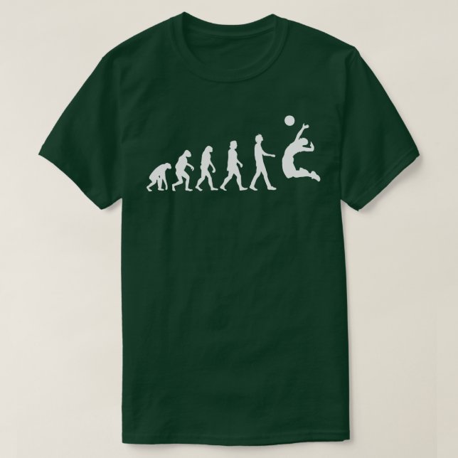 Volleyball Evolution T-Shirt (Design Front)