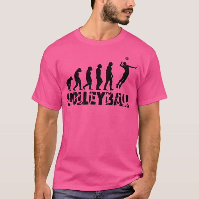 Volleyball Evolution Volleyballs Balls Volleyball T-Shirt (Front)