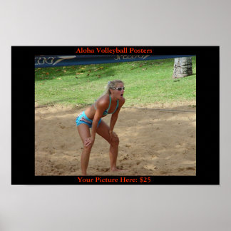 Volleyball Expressions Poster