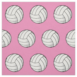 Volleyball Fan Pink Volleyball Fabric