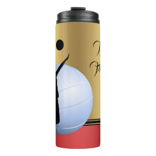 Volleyball Female Player Ball elegant Personalize Thermal Tumbler