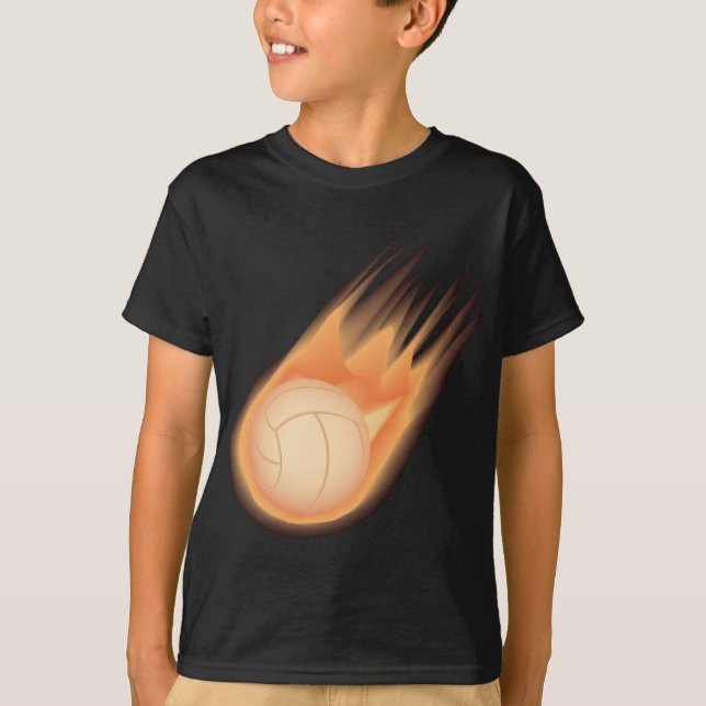 volleyball fire T-Shirt (Front)