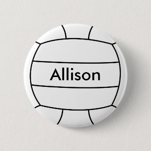 Volleyball Flair Button