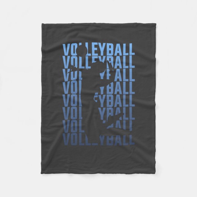 Volleyball Fleece Blanket (Front)
