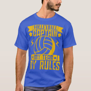 Volleyball for men and women Captain my team my ru T-Shirt