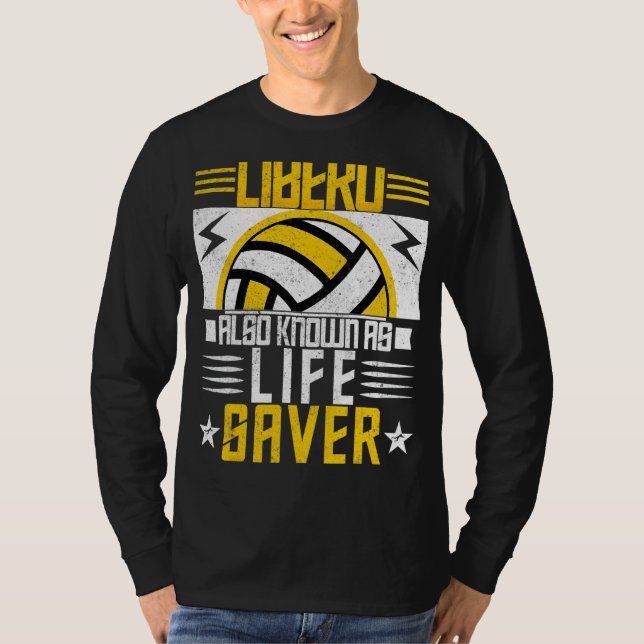 Volleyball For Men And Women Libero Also Known As  T-Shirt (Front)