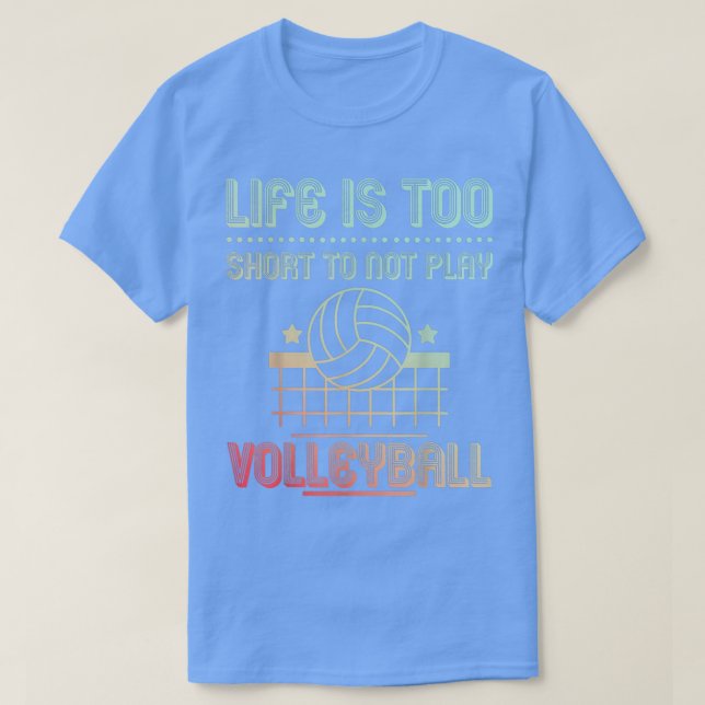 Volleyball for men and women volleyball player T-S T-Shirt (Design Front)