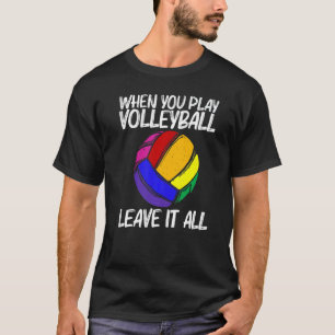 Volleyball For Men Women Volleyball Sport Player   T-Shirt