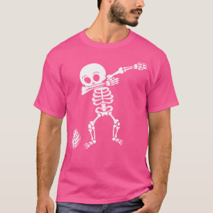 Volleyball For n Girls Dabbing Skeleton T-Shirt
