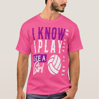 Volleyball For n Girls Youth Volleyball T-Shirt