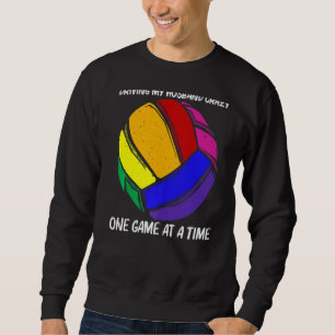 Volleyball For Women Girls Volleyball Sport Player Sweatshirt
