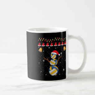 Volleyball Funny Snowman Christmas Ornament Xmas K Coffee Mug