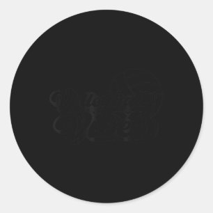 Volleyball Game Day Vibes Volleyball Mum Mother's  Classic Round Sticker
