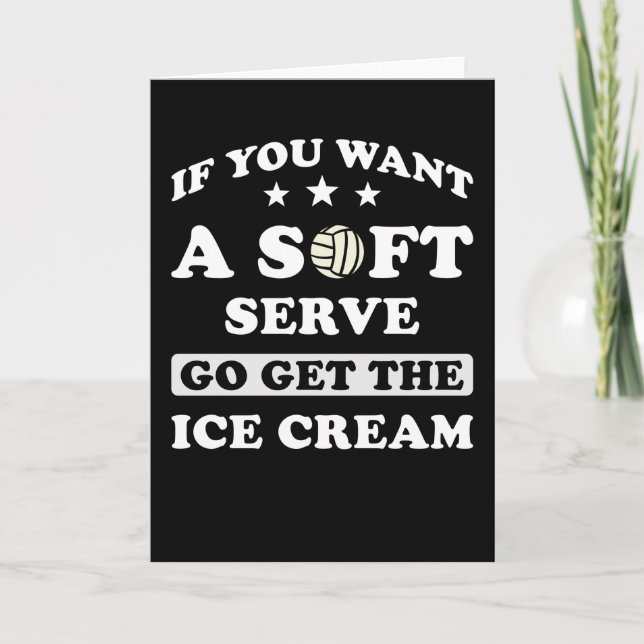 Volleyball Gift funny Card (Front)