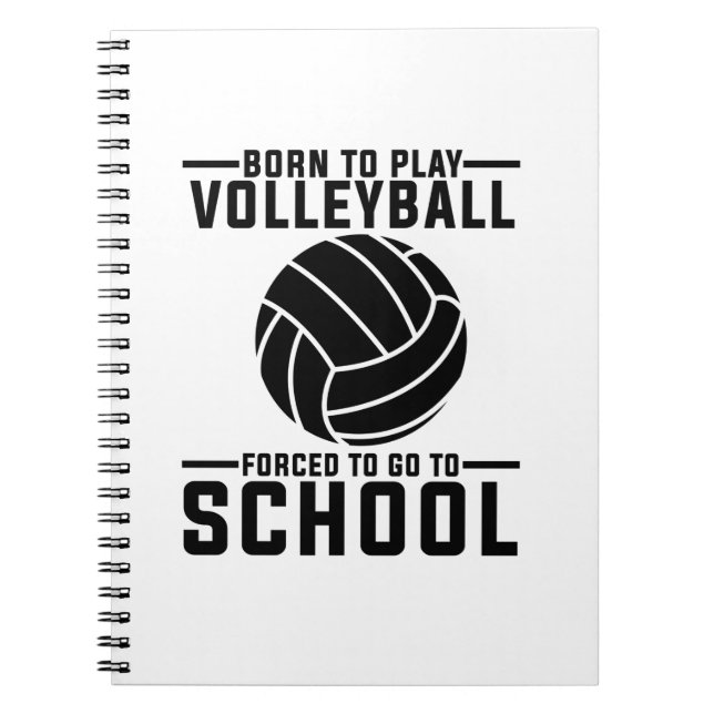Volleyball Gift Ideas | Volleyball Player Team Notebook (Front)