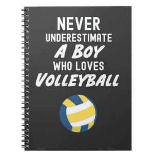 Volleyball Gifts For Boys Sport Player For Kids Notebook