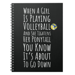 Volleyball Gifts Team Player Sports Girls For Her Notebook