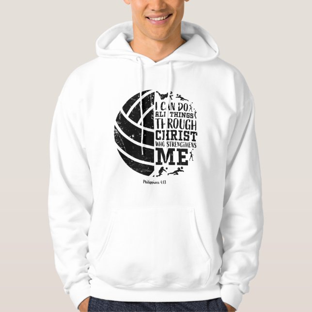 Volleyball Gifts Teen Girls Teens Women Men Hoodie (Front)